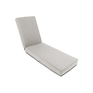 Durable Olefin Fabric Chaise Lounge Cushions with Firm Piped Edges and Adjustable Straps