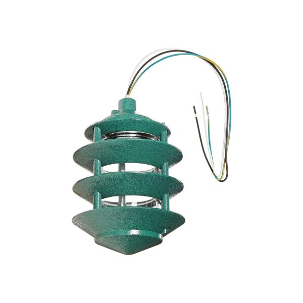 Durable Powder-Coated Housing Verde Green 4 Tier Lawn Lighting