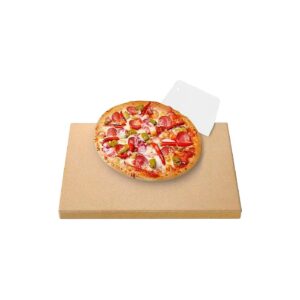 Durable Rectangular Pizza Stone for Optimal Cooking with Free Pizza Scraper - FDA Safe