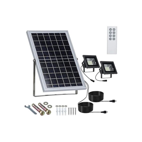 Durable Solar Floodlights with Aluminum and Polysilicon Materials for Outdoor Lighting