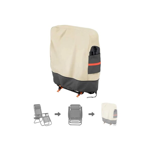 Durable Waterproof Zero Gravity Chair Cover Outdoor Folding Chair Cover Compact Size