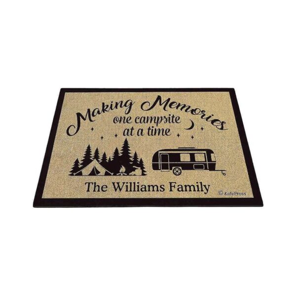 Durable and Comfortable Personalized Campsite Doormat for Home Interiors