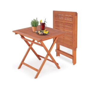 Durable and Portable 275lbs Capacity Eucalyptus Wood Dining Table