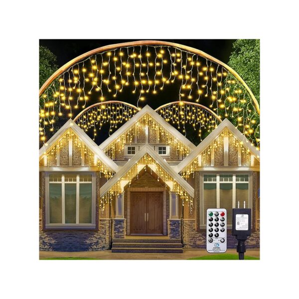 Durable and Waterproof Warm White Outdoor Christmas Fairy Lights with 432 LEDs