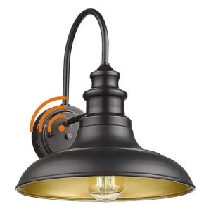 Dusk to Dawn Automatic Outdoor Barn Light with Rust-Resistant Cast Iron Construction