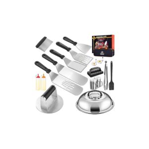 Duty Griddle Accessories Set with Grill Press and Burger Smasher