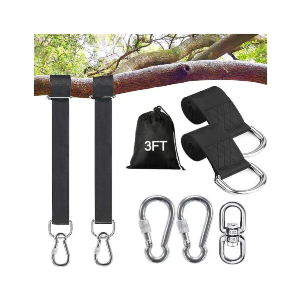 Duty Tree Swing Hanging Straps for 3FT to 20FT Swings and Hammocks with 5500LBS Capacity