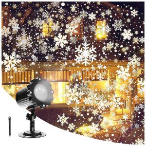 Dynamic LED Snowflake Projection Lights for Holiday Party Decorations