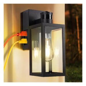 E26 Base Porch Light with 3 Lighting Modes, Motion Sensor, and Dusk-to-Dawn Sensing