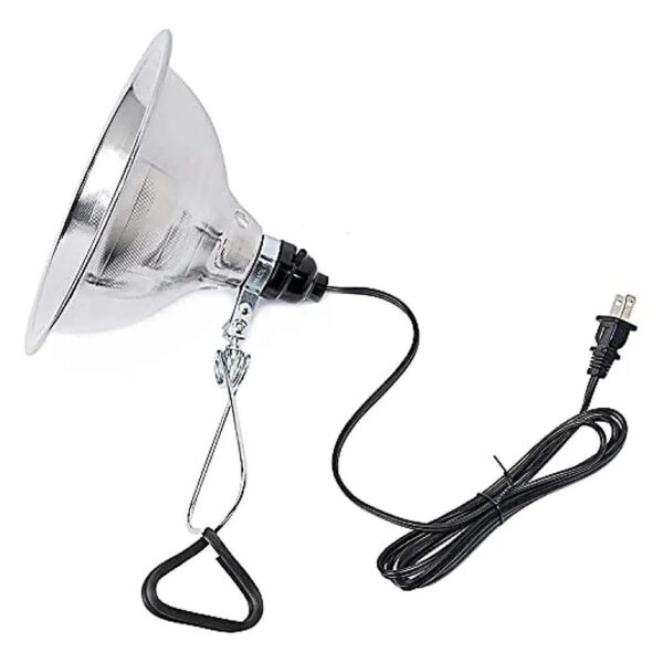 E26 Socket Clamp Light with 5 Inch Aluminum Reflector and 150W Max Bulb