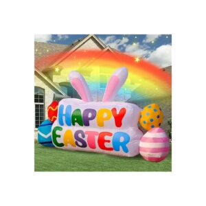 Easter Inflatable Decoration with 8 Enhanced B3 LED Lights and Easter Eggs