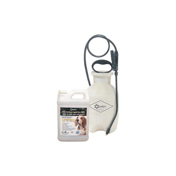 Easy Chloride-Free Ice Melt Application for Residential Properties with Sprayer Bundle