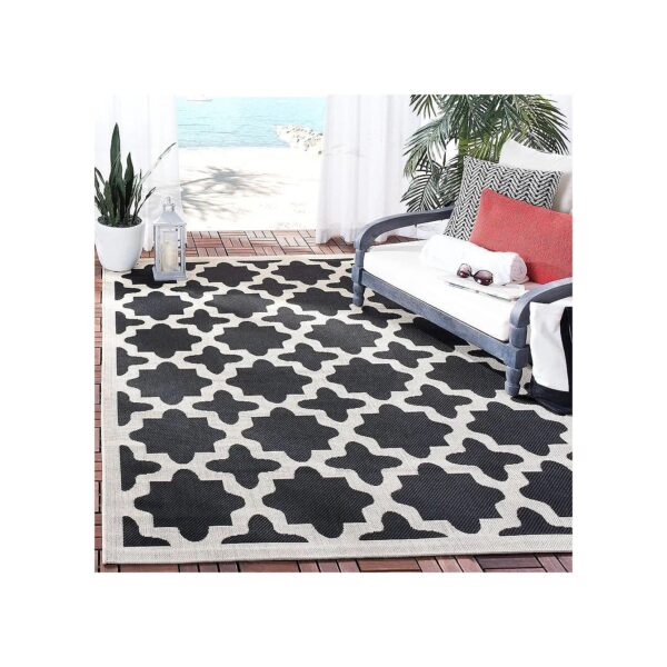 Easy Cleaning Patio Rug for Small Backyards or Decks