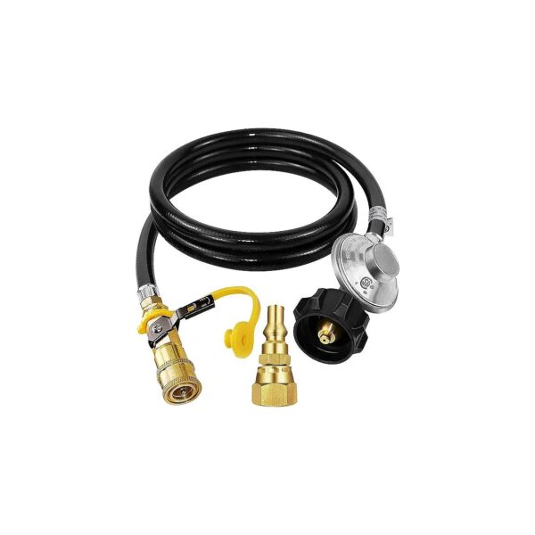 Easy Connect Propane Hose with Regulator for RV Grill and Firepit