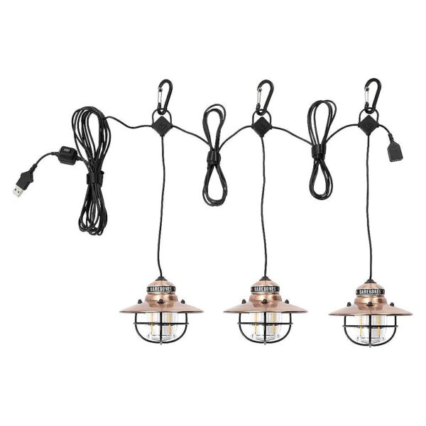 Easy Installation Copper Edison String Lights with Plug-and-Play Design for Quick Set Up