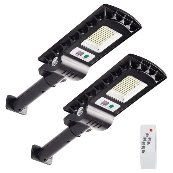 Easy Installation Solar Flood Light with 2 Pack, 60W LED Beads, 5000