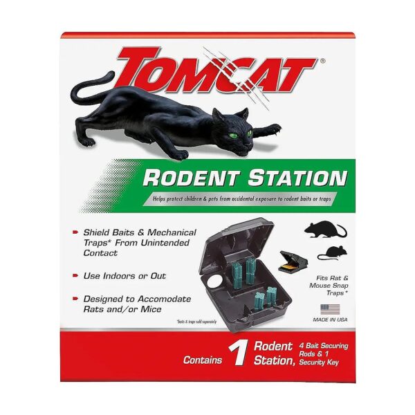 Easy to Use Rodent Station for Small Spaces Indoors and Outdoors