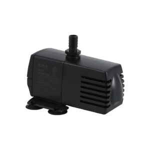 Eco 185 Water Pump for Aquariums Ponds Fountains and Hydroponics with Black Color