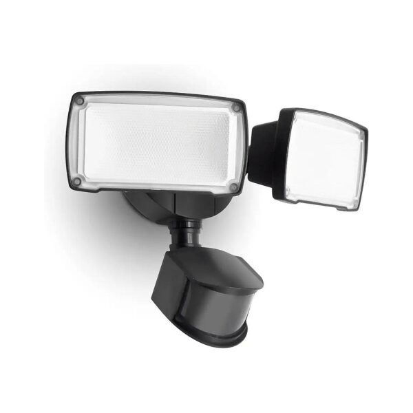 Edge LED Floodlight with Dual-Head Design, Motion Sensor, and Energy Efficiency