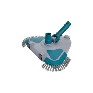 Effective Pool Cleaning Tool with Triangular Vacuum Head and Brush for Vinyl Lined Pools