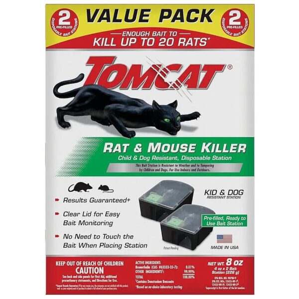 Effective Rat and Mouse Killer Bait Stations with Easy Monitoring