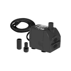 Efficiency 200GPH Submersible Water Pump for Hydroponics and Aquariumsand