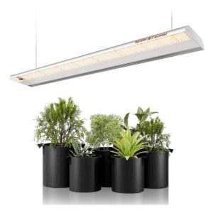 Efficient 2x4 ft Coverage LED Grow Lamp with 384 Diodes for Indoor Plant Growing