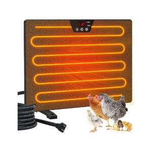 Efficient Coop Heater with Digital Display and Timing Settings for Outdoor Use