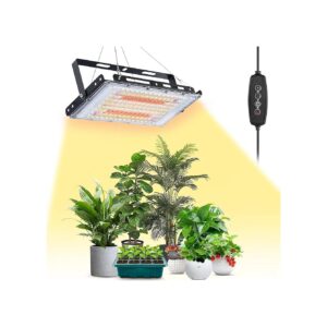 Efficient LED Grow Light for Indoor Plants with Adjustable Brightness Levels