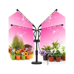 Efficient LED Grow Light with White Red LED Lamp and Gooseneck for Indoor Plant Care