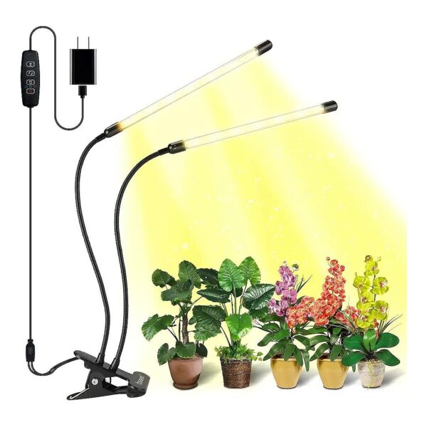 Efficient LED Grow Lights for Indoor Plants, 10 Dimmable Levels and 3/9/12H Timer