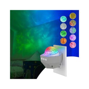 Efficient LED Night Light Projector for Bedroom or Bathroom