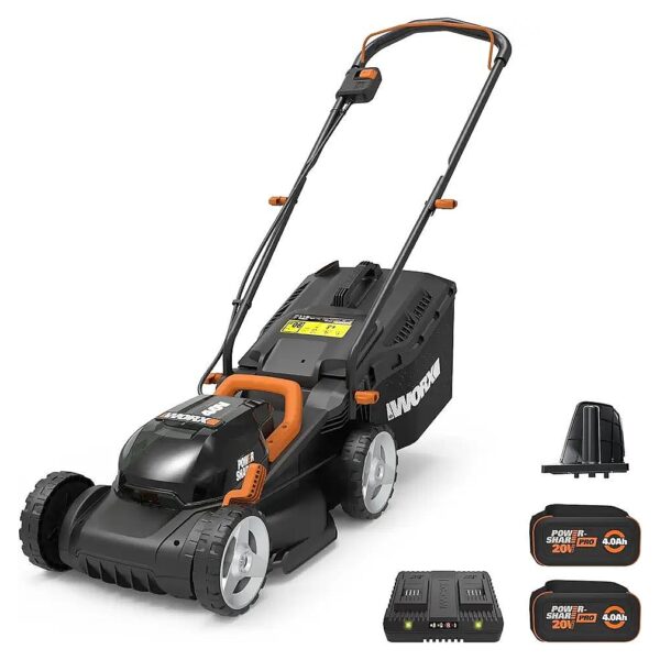 Efficient Power 40V Lawn Mower Cuts Quietly with Automatic Height Adjustment