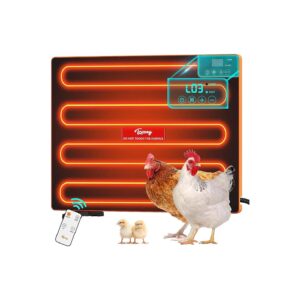 Electric Chicken Coop Heater with Adjustable Temperature and Cycle Timer