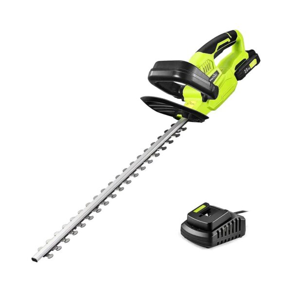 Electric Hedge Trimmer with 0Ah Lithium-Ion Battery and Fast Charging