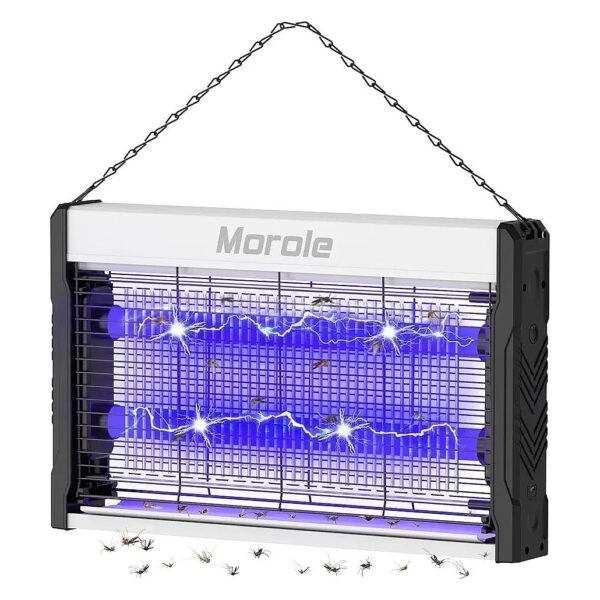 Electric Mosquito Zapper for Indoor Outdoor Use with LED Lighting and Removable Tray