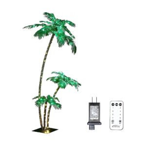 Electric Palm Tree with 218 LEDs for Office or Home Decoration and Bonus Remote Control