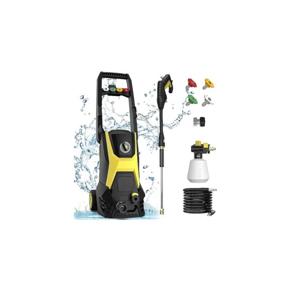 Electric Power Washer with 20FT Hose for Efficient Cleaning of Homes Patio and Driveways