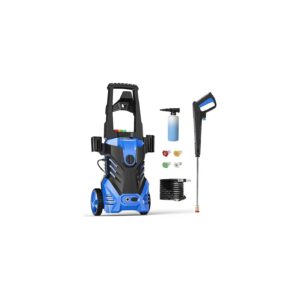 Electric Pressure Washer with 4 Nozzles for Versatile Cleaning Tasks