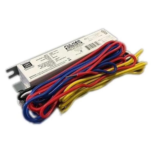 Electronic 1 or 2 Lamp Ballast for Fluorescent Lighting Fixtures RED 120V