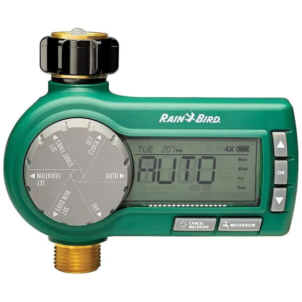 Electronic Hose End Timer with Battery Operated Power and Robust Brass Construction