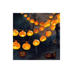 Elegant Halloween Decorations 9Ft Pumpkin String Lights with 20 LED Lights