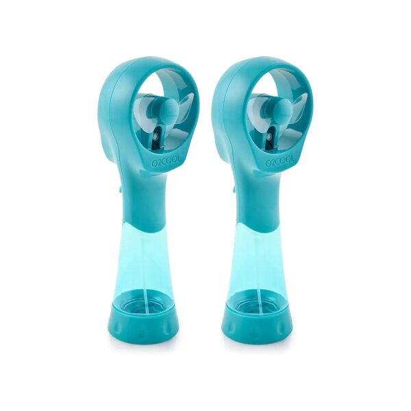 Elite Battery Controlled Handheld Water Misting Fan Set Teal