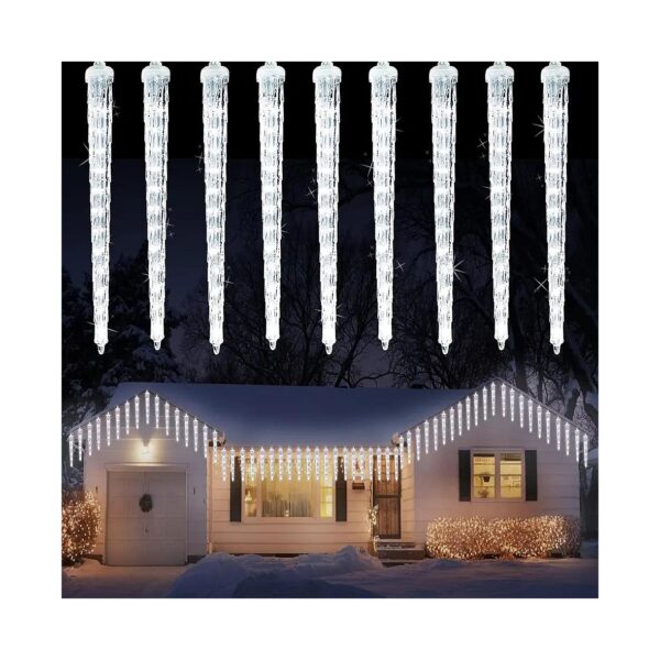 Energy Efficient 480 LED Falling Rain Drop Icicle Lights for Christmas Trees and Windows