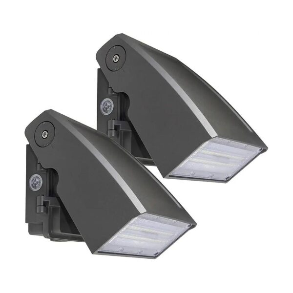 Energy Efficient LED Wall Pack with Adjustable Head and Dusk-to-Dawn Photocell