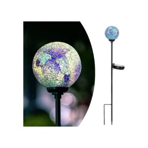 Energy Efficient Solar Lights Mosaic Gazing Ball for Outdoor Pathway Yard Lawn Decoration