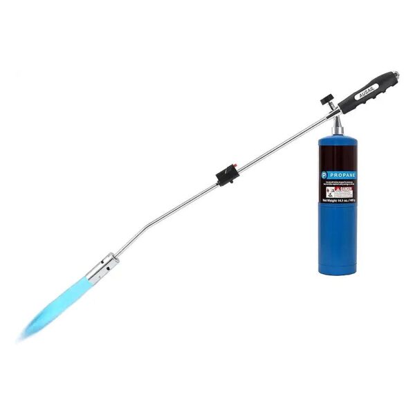 Energy Efficient Weed Control Torch with Flame Control Valve and Propane Fuel