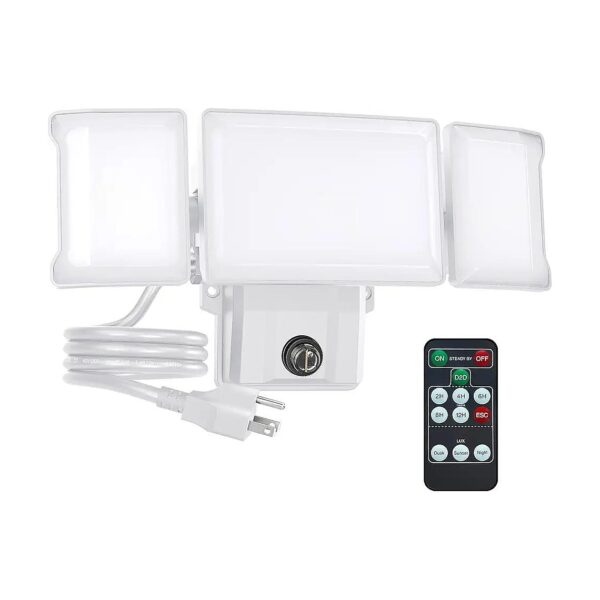 Energy Efficient and Water Resistant LED Flood Light with Photocell and Remote Control