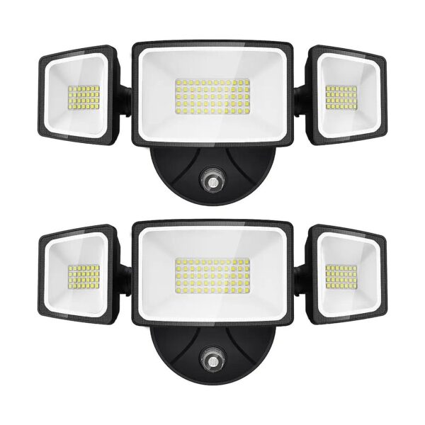 Energy-Efficient 60W Outdoor LED Flood Lights with 3 Adjustable Heads