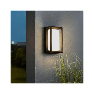 Energy-Saving and Moonlight Gray Solar-Powered LED Wall Sconce for Modern Exterior Decor